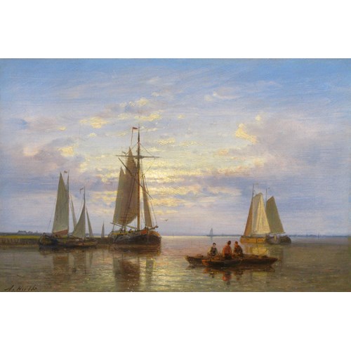 Fishing vessels on calm waters